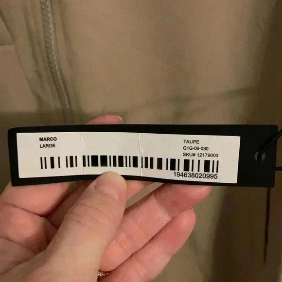 NWT Grand Running Club Marco Jacket in Taupe/Oatmeal/Tan, Mens size Large - Picture 8 of 10